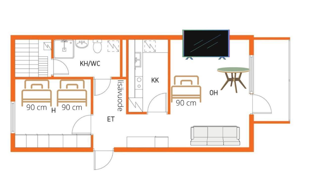 Niinivaara Apartment Saunallinen Ja Ilmastoitu Majoitus Joensuu Buitenkant foto